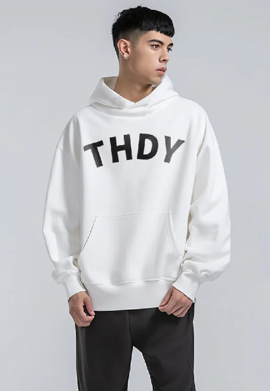 Deal of the Day MOA76 Hoodies Premium ScubaLux Anti Kusut Waterproof "THDY" Putih