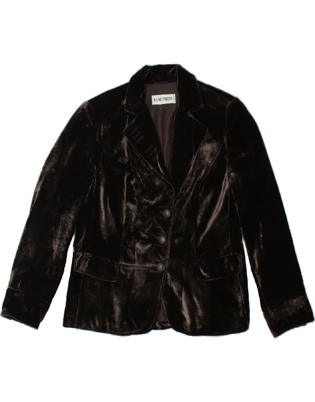 Exclusive Deal VINTAGE Womens 3 Button Blazer Jacket UK 16 Large Brown Viscose