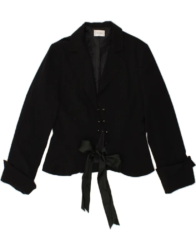 Amazing Value MOTIVI Womens Blazer Jacket UK 14 Medium  Black Polyester
