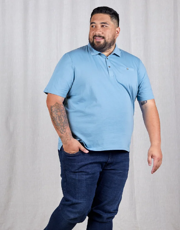 Weekend Bargains to Indulge In Portofino Blue Short Sleeve Polo Shirt