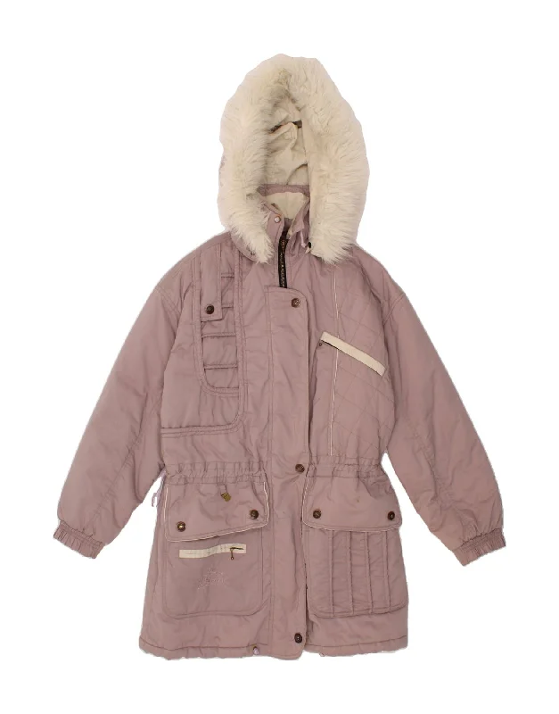 Weekend Discounts Worth Grabbing ROSSETTO Womens Hooded Padded Coat UK 18 XL Pink