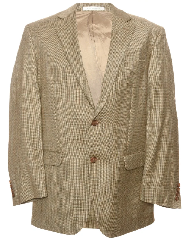 Weekend Discounts Worth Grabbing Single Breasted Light Brown Blazer - L
