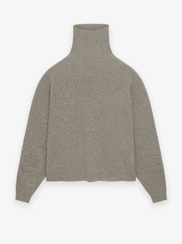 Shop the Weekend Away Waffle Turtleneck