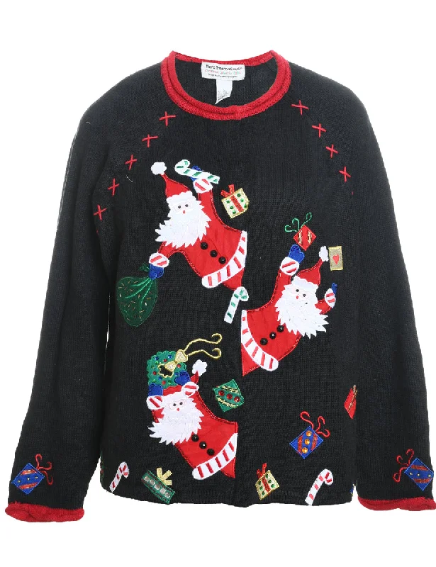 Big Savings Santa Claus Christmas Jumper - L