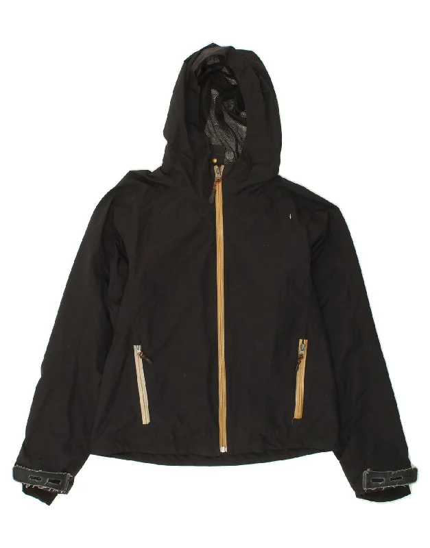 Special Buy COLMAR Womens Hooded Rain Jacket IT 44 Medium Black