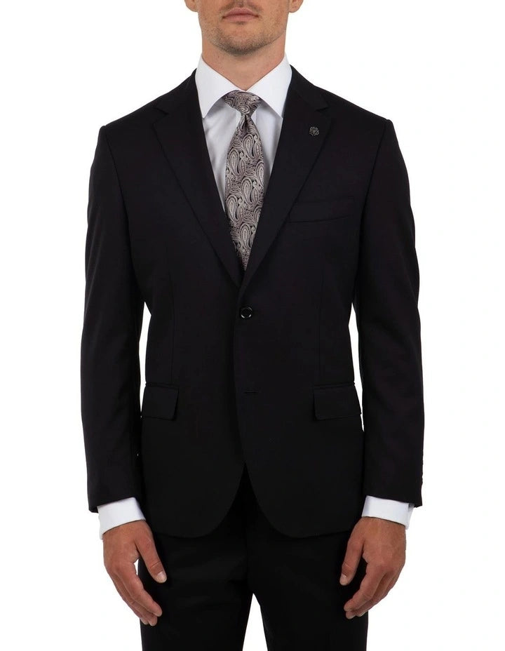 Best Choice Cambridge - Morse Pure Wool Suit Jacket - Black | Bright Navy