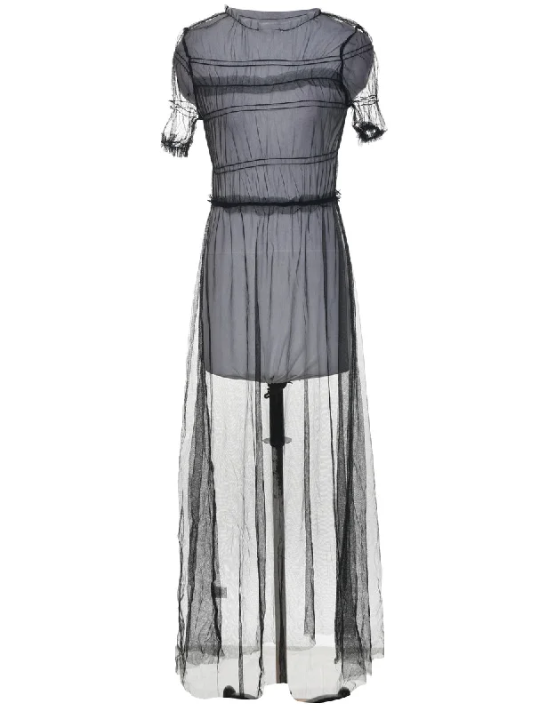 Special Price Sheer Black Dress - XS