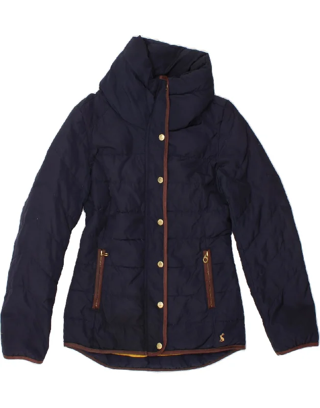 Weekend Discounts to Enjoy JOULES Womens Padded Jacket UK 8 Small Navy Blue Polyester Weekend Discounts to Enjoy JOULES Womens Padded Jacket UK 8 Small Navy Blue Polyester
