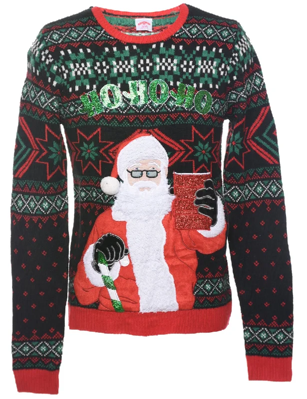 Mega Discount Santa Claus Christmas Jumper - S