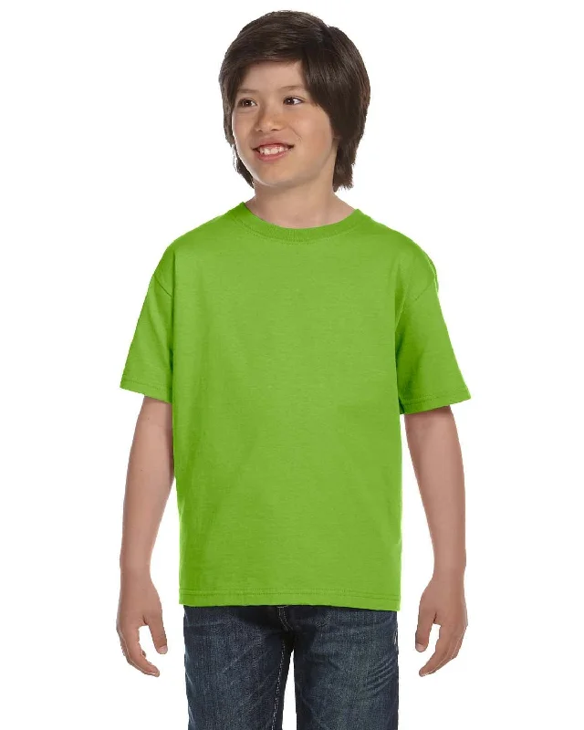 Weekend Bargains to Love Hanes Youth Beefy-T T-Shirt | Lime