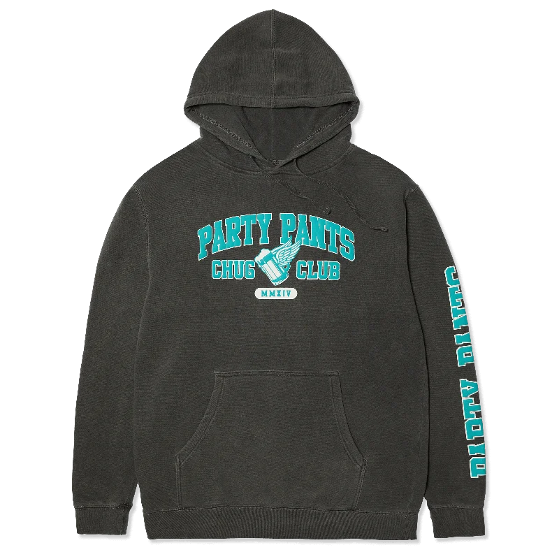 Hurry Up Pledge Washed Black Hoodie