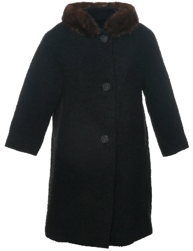 Great Bargain Single Breasted Wool Coat - S