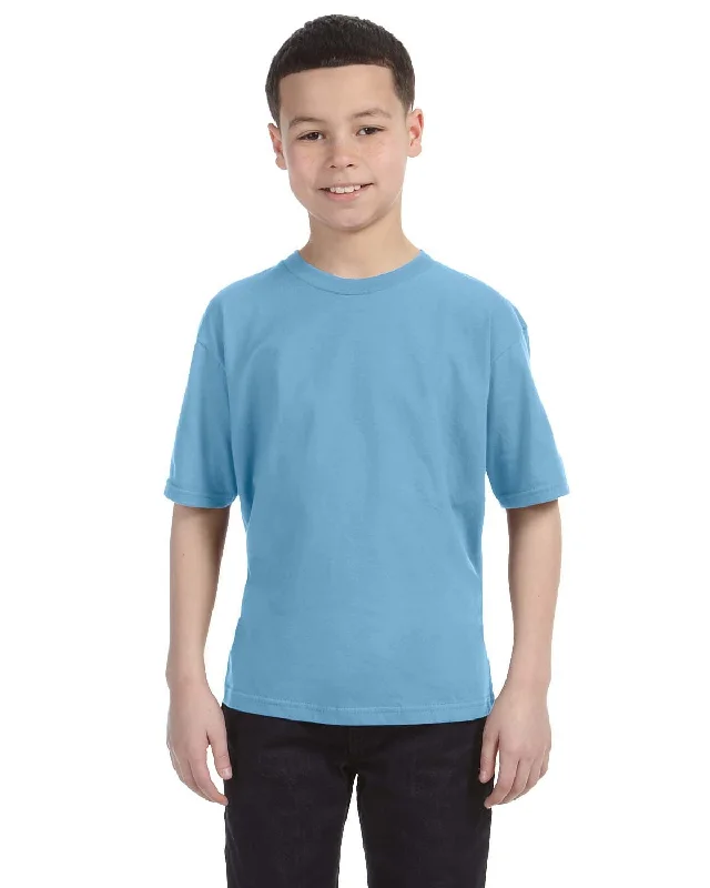 Weekend Discounts to Indulge In Anvil Youth Fashion Fit T-Shirt | Light Blue