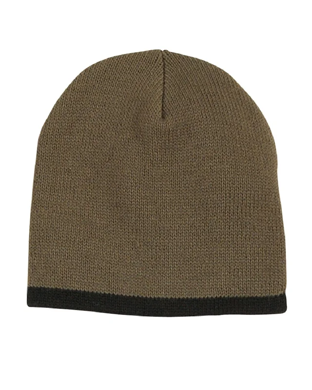 Weekend Savings Spectacular Big Accessories Knit Cap | Olive/ Black