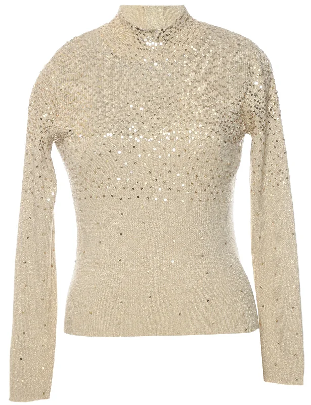 Unbeatable Deal Sequined Jumper - L