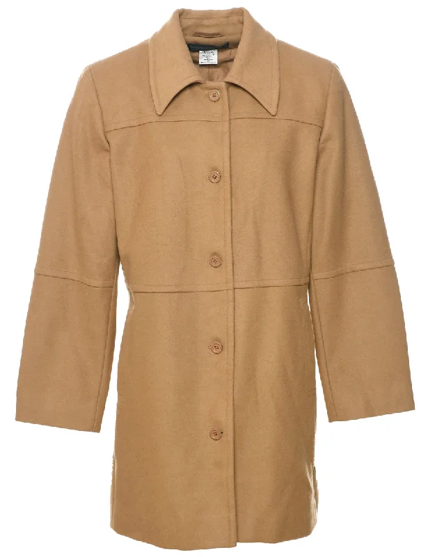 Weekend Savings Spectacular Single Breasted Wool Coat - L