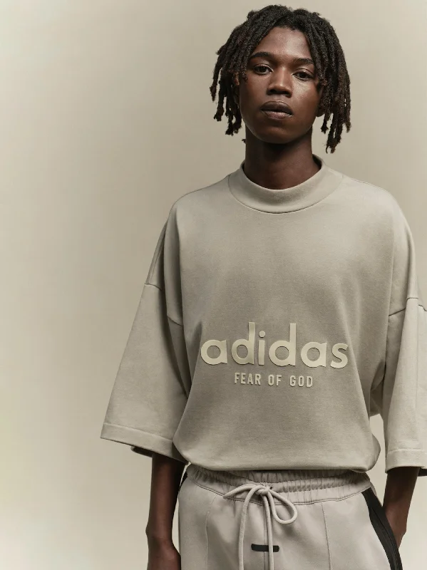 Cash Savings Heavy Jersey 3/4 Mock Tee