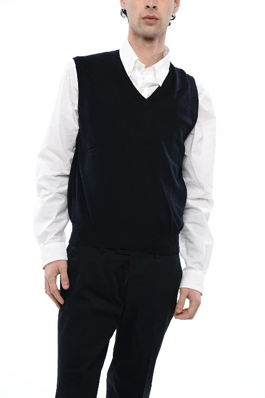 Weekend Deals to Brighten Your Day Corneliani Knitted V-Neckline Vest