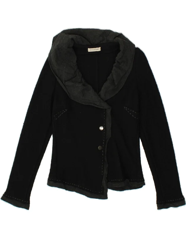 Weekend Offers That Amaze VINTAGE Womens Crop 2 Button Blazer Jacket UK 14 Medium Black Polyester Weekend Offers That Amaze VINTAGE Womens Crop 2 Button Blazer Jacket UK 14 Medium Black Polyester