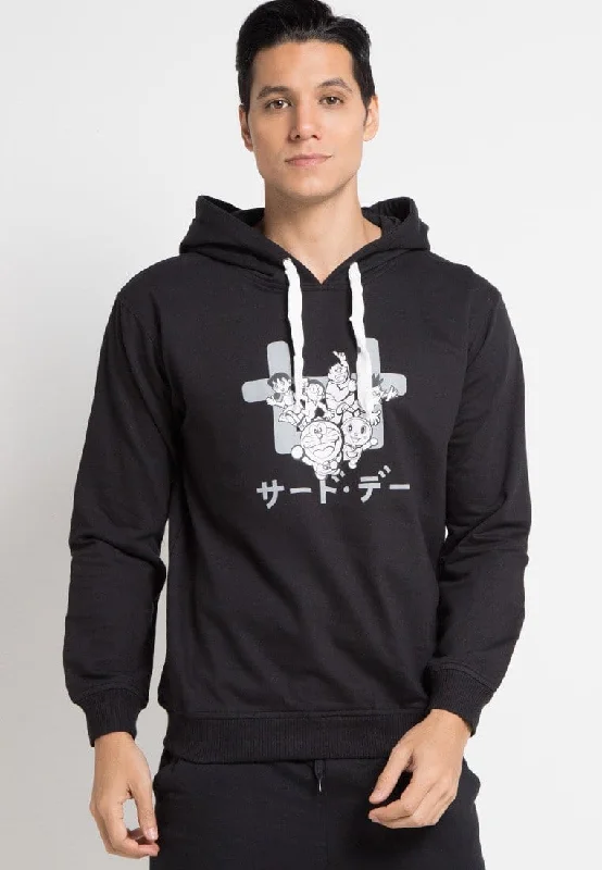 New Arrival Third Day MO141 hoodies dora family blk Hoodies Hitam