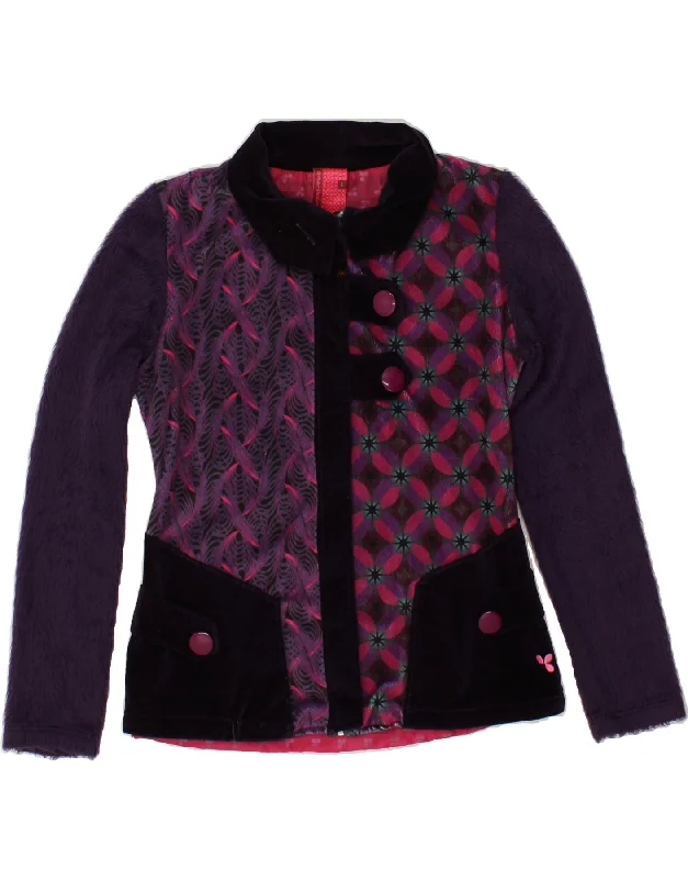 Weekend Offers That Excite VINTAGE Womens Abstract Pattern Blazer Jacket UK 14 Large Purple Polyester Weekend Offers That Excite VINTAGE Womens Abstract Pattern Blazer Jacket UK 14 Large Purple Polyester