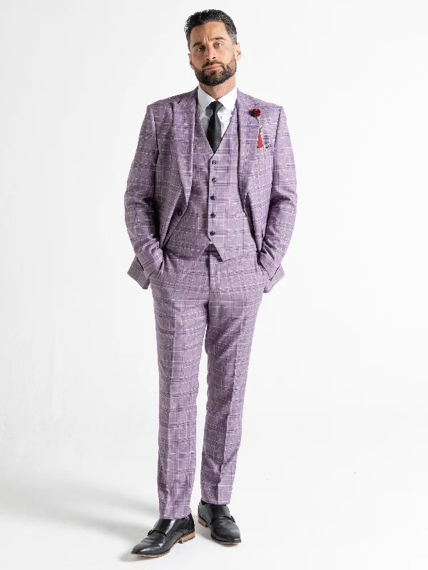 Weekend Bargains to Love KENSINGTON LILAC WITH WHITE AND NAVY BLUE CHECKS DETAILING Weekend Bargains to Love KENSINGTON LILAC WITH WHITE AND NAVY BLUE CHECKS DETAILING