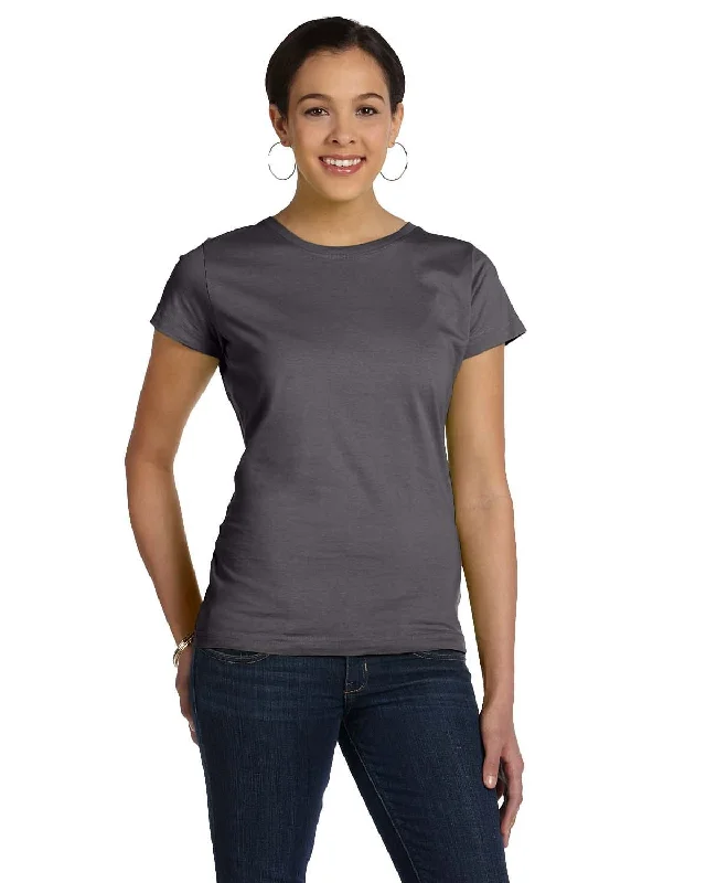 Weekend Shopping Extravaganza LAT Ladies Fine Jersey Longer Length T-Shirt | Charcoal Weekend Shopping Extravaganza LAT Ladies Fine Jersey Longer Length T-Shirt | Charcoal