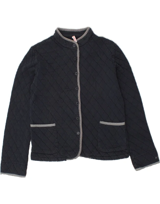 Weekend Savings Sensation SUN68 Womens Quilted Jacket UK 16 Large Navy Blue Cotton