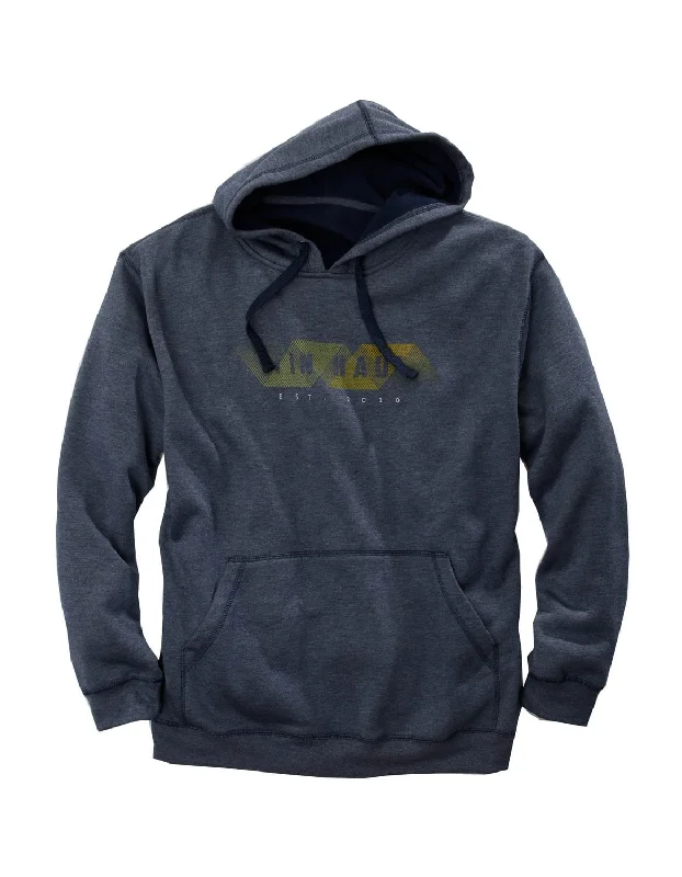 Weekend Discounts to Love Tin Haul Mens Blue Polyester Abstract Geometric Hoodie