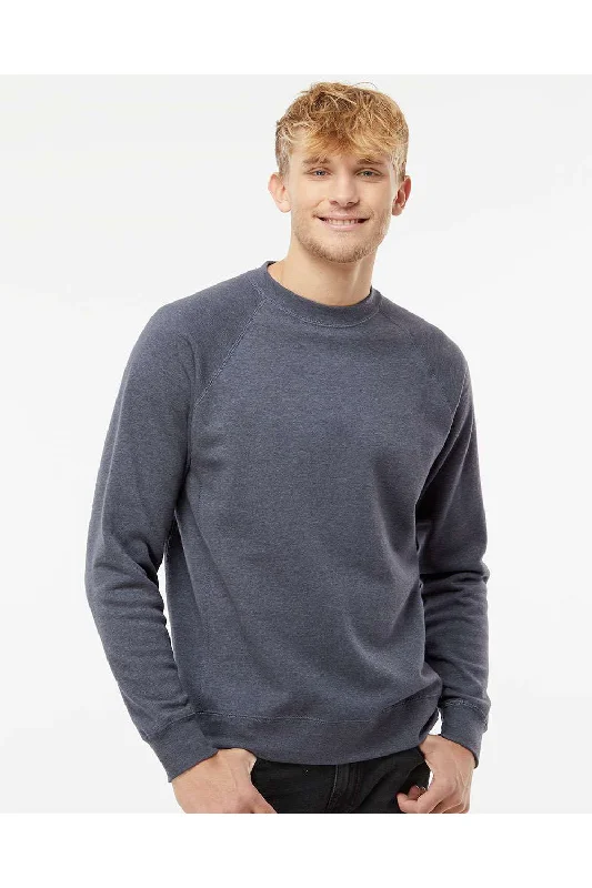 Massive Savings Independent Trading Co. Mens Special Blend Crewneck Raglan Sweatshirt - Midnight Navy Blue - Closeout Massive Savings Independent Trading Co. Mens Special Blend Crewneck Raglan Sweatshirt - Midnight Navy Blue - Closeout