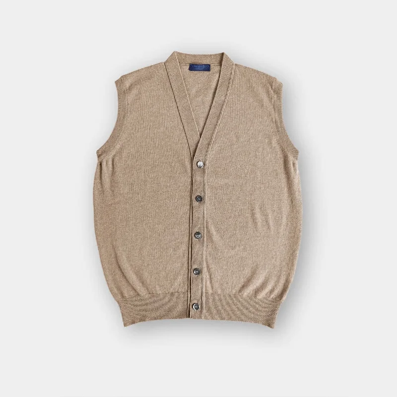 Can't Beat Ecru Cashmere Waistcoat
