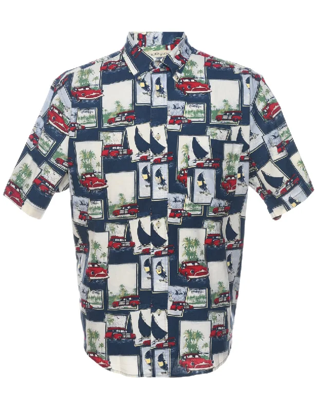 Weekend Specials to Relish Short Sleeve Hawaiian Shirt - L