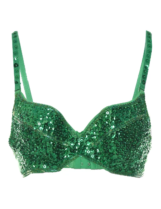 Online Deal Sequined Bralet - XS