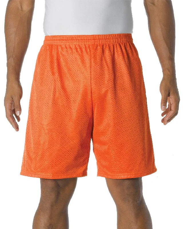 Huge Savings A4 Adult Nine Inch Inseam Mesh Shorts | Athletic Orange