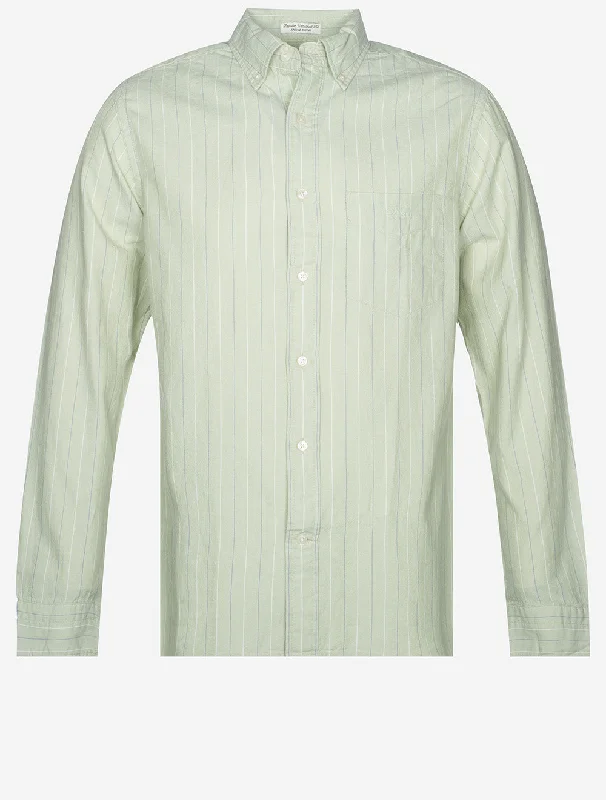 Weekend Offers That Thrill Regular Archive Oxford Stripe Shirt Milky Matcha