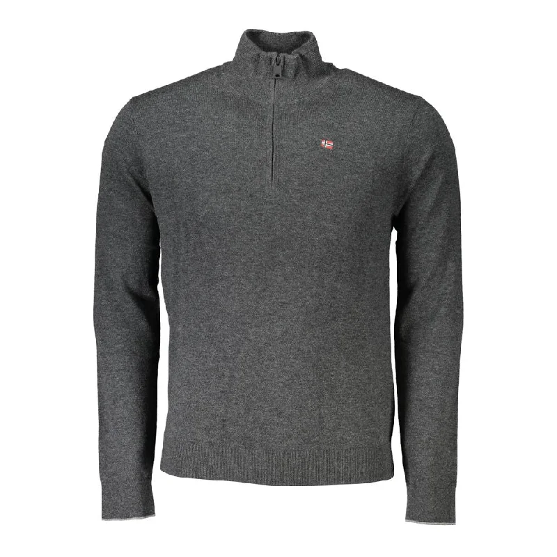 Massive Savings Napapijri Chic  Half-Zip Embroide Men's Sweater