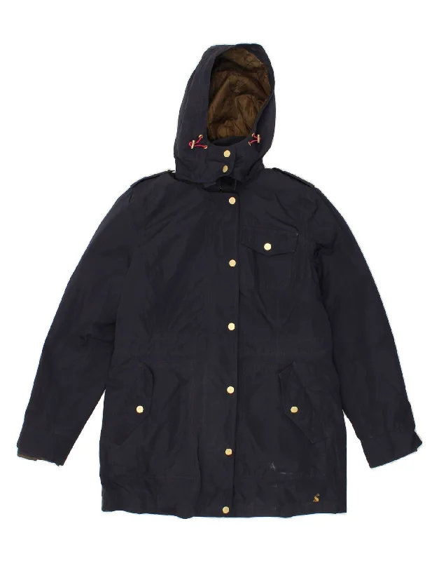 Weekend Shopping Made Better JOULES Womens Hooded Windbreaker Jacket UK 10 Small Navy Blue Polyester Weekend Shopping Made Better JOULES Womens Hooded Windbreaker Jacket UK 10 Small Navy Blue Polyester