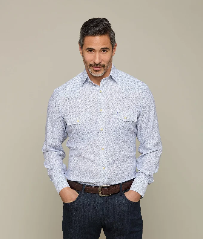 Super Savings El Paso Prints :: Blue/White Check