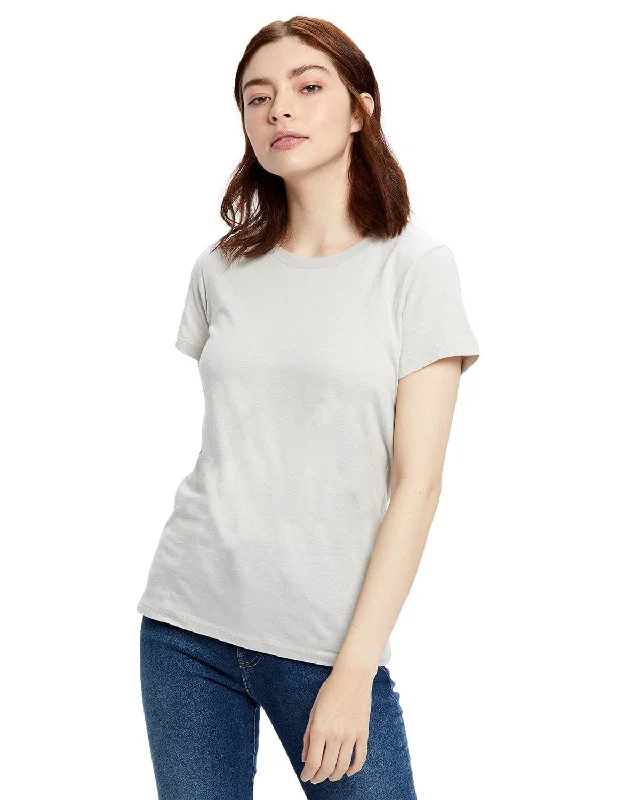 Value Pack US Blanks Ladies Made in USA Short Sleeve Crew T-Shirt | Silver