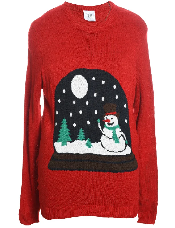 Special Offer Snowman Christmas Jumper - L
