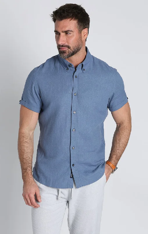 Special Buy Noho Short Sleeve Linen Viscose Shirt