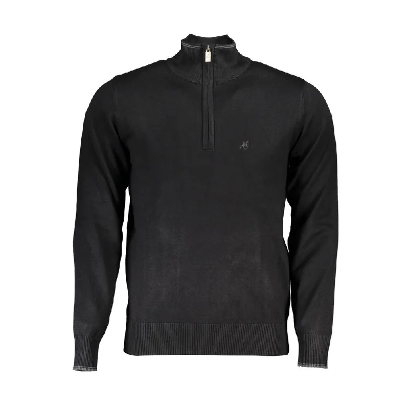 Lowest Price U.S. Grand Polo Elegant Half Zip Sweater with Contrast Men's Details