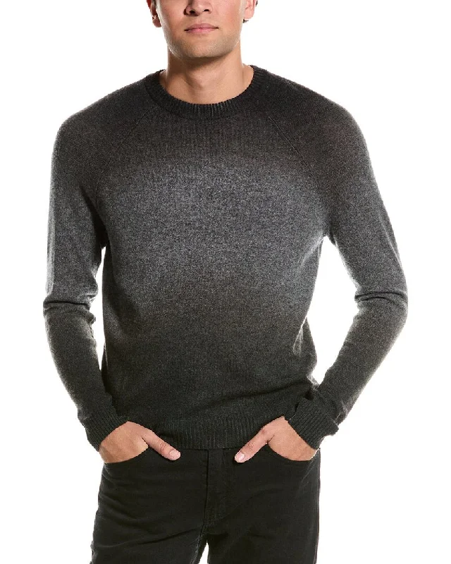 Weekend Offers That Delight Autumn Cashmere Ombre Raglan Cashmere Crewneck Sweater