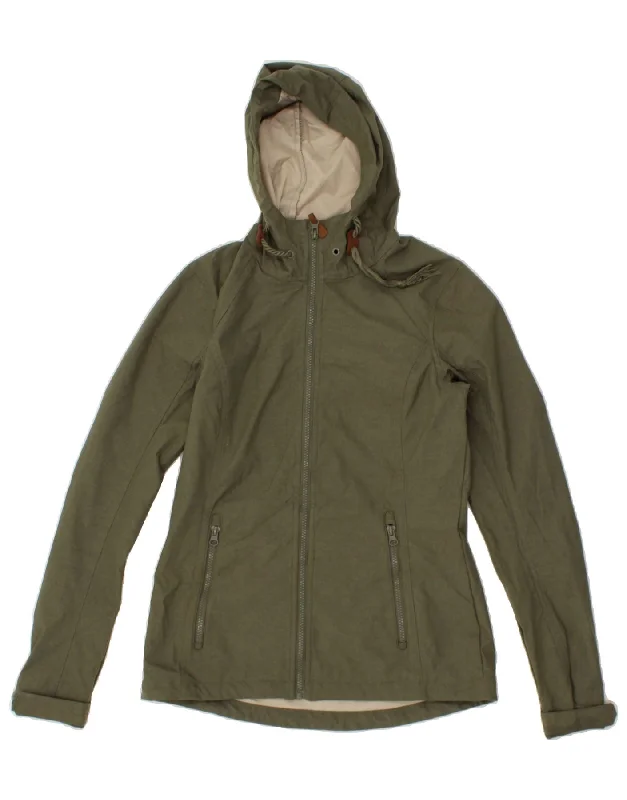 Unbeatable Prices MOUNTAIN WAREHOUSE Womens Hooded Rain Jacket UK 8 Small Khaki Polyester Unbeatable Prices MOUNTAIN WAREHOUSE Womens Hooded Rain Jacket UK 8 Small Khaki Polyester