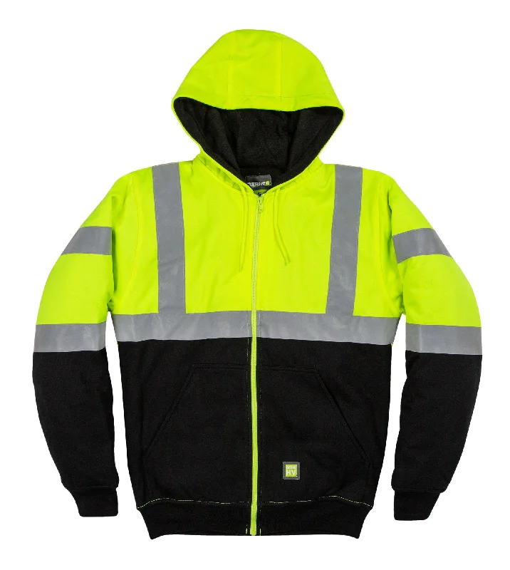 Weekend Deals That Excite Berne Mens Yellow Fleece Hi-Vis Class 3 Hoodie 4XL