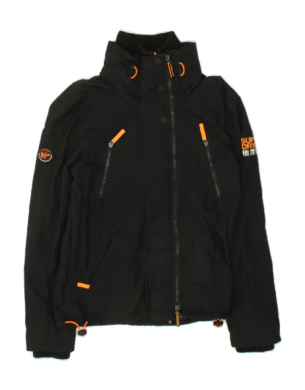 Weekend Discounts to Love SUPERDRY Womens Windattacker Longline Windbreaker Jacket UK 10 Small Black Weekend Discounts to Love SUPERDRY Womens Windattacker Longline Windbreaker Jacket UK 10 Small Black