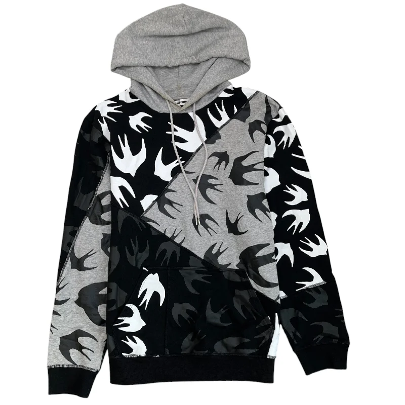The Best Prices Men's Swallow Print Hoodie Black Size XL