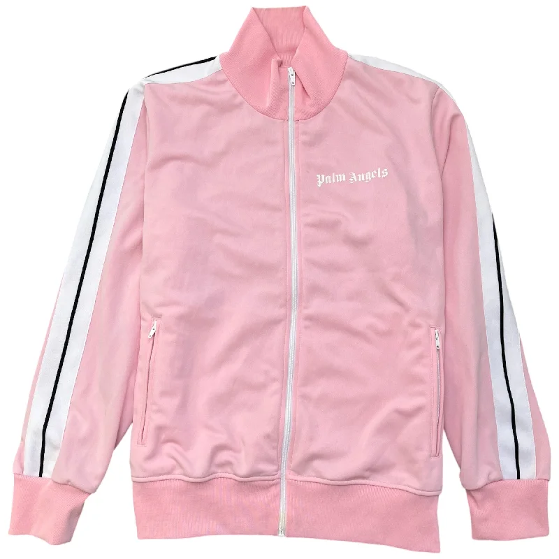 Steals and Deals Men's Logo Track Jacket Pink Size XXL