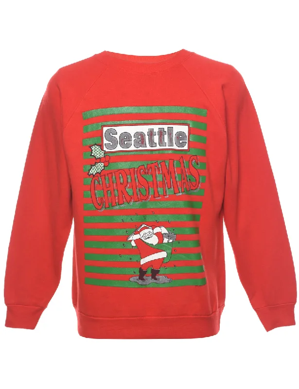Your Weekend, Your Savings Santa Claus Christmas Sweatshirt - L