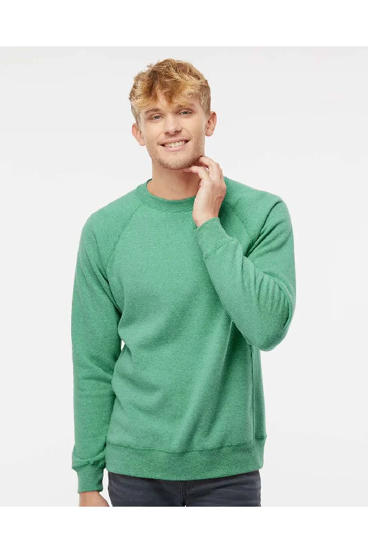 Deal Alert Independent Trading Co. Mens Special Blend Crewneck Raglan Sweatshirt - Sea Green